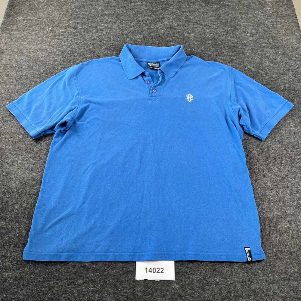 Southpole Polo Shirt Mens 3XL Blue Cotton Short Sleeve Golf Tennis Resort Wear